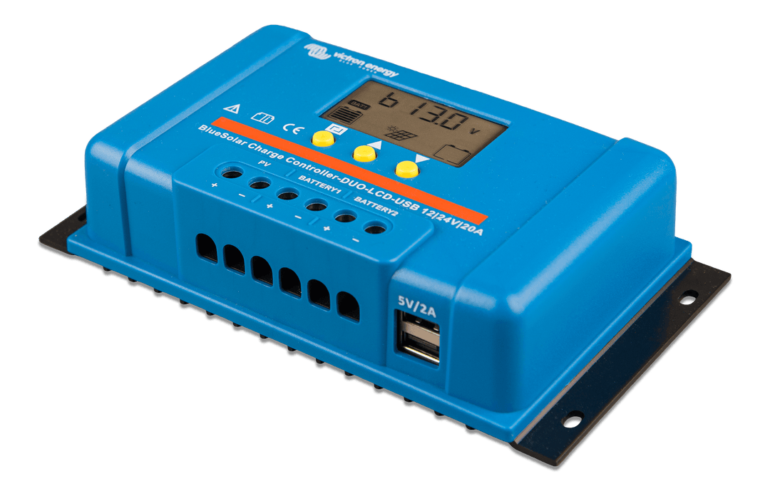 BlueSolar Charge Controller DUO LCD USB 12-24V-20A left 1