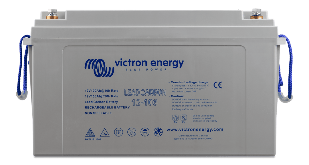 Lead Carbon Battery 12V-106Ah M8 front