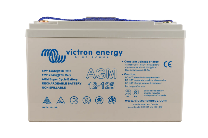12V 125Ah AGM Super Cycle Battery front