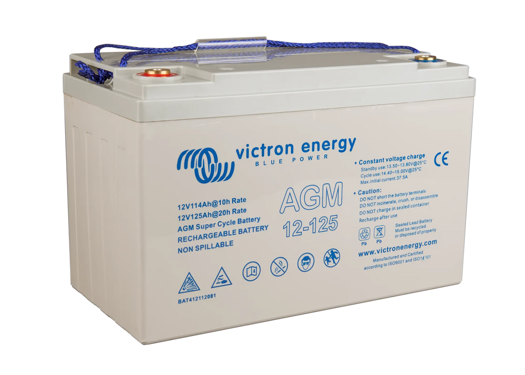 12V 125Ah AGM Super Cycle Battery right