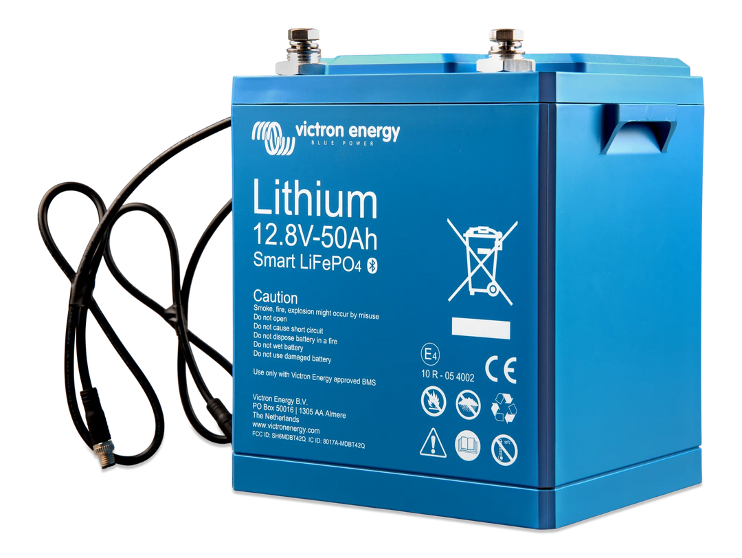 12V 50Ah Lithium battery left