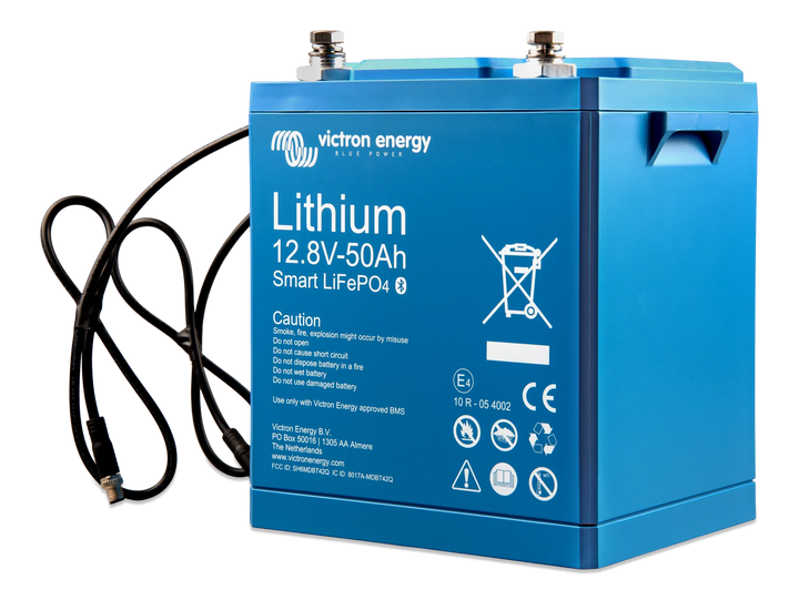12V 50Ah Lithium battery left