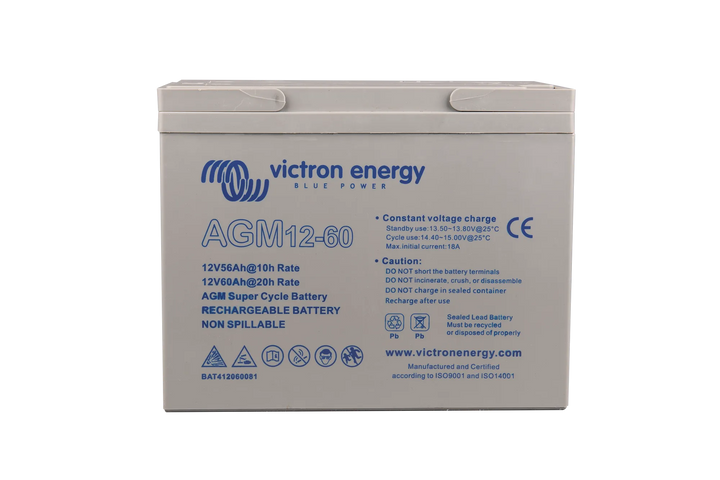 12V 60Ah AGM Super Cycle Battery front