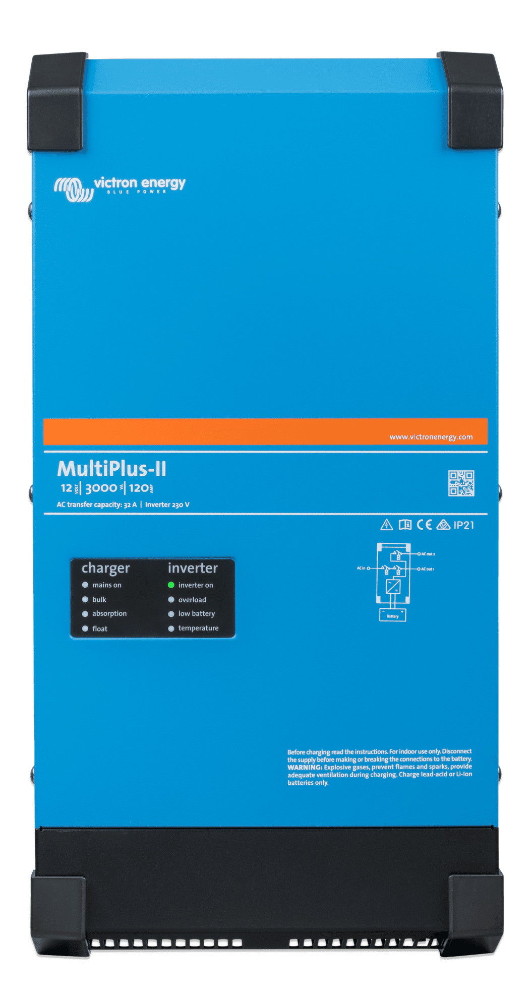 PMP122305010_Multiplus-II 12V 3kVA_120-32 230V front