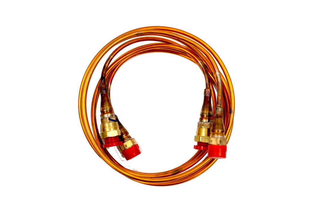 39046 Skarvrör med kopplingar 2m