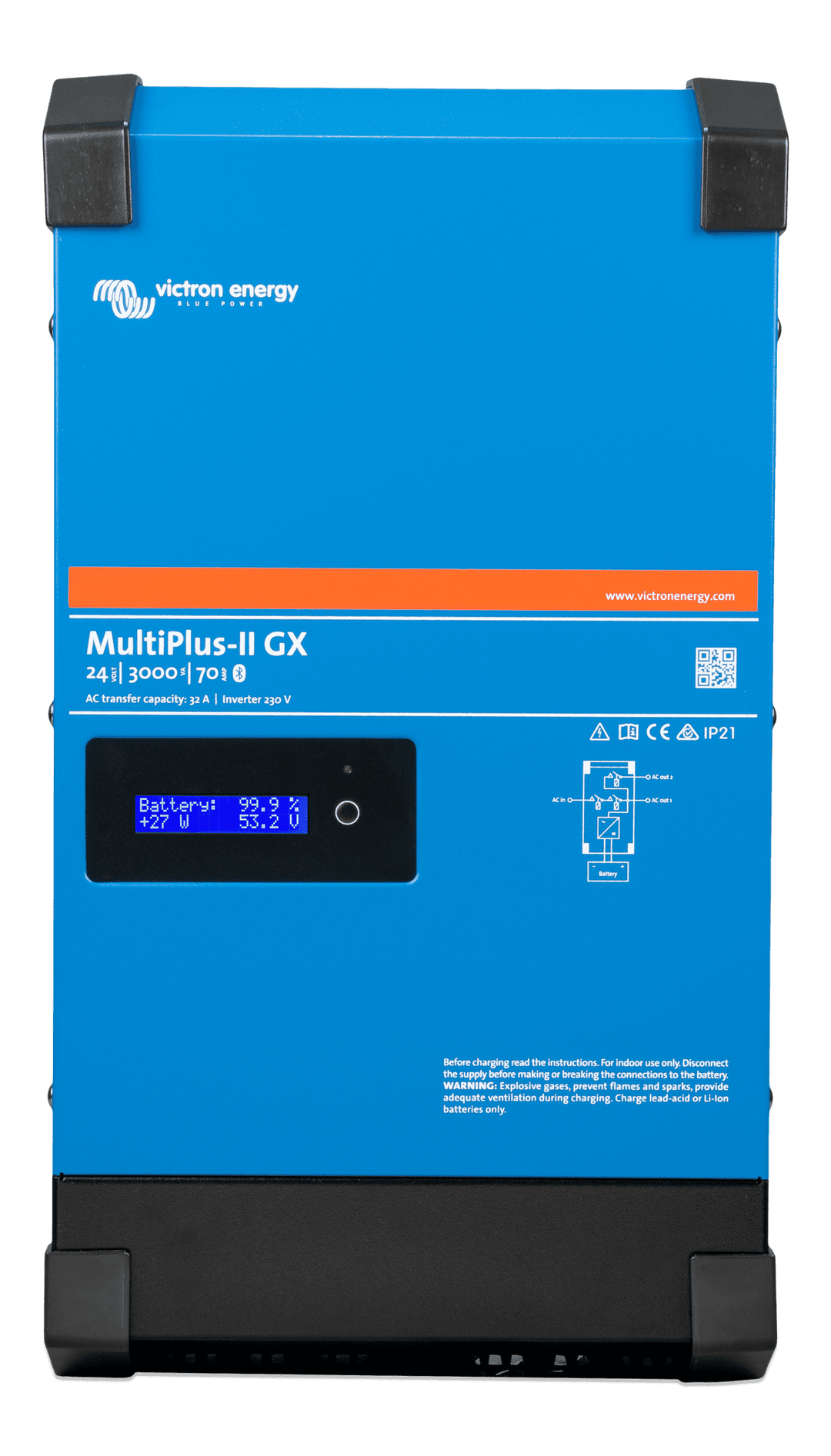 Multiplus-II 24V 3kVA 70-32 230V GX front