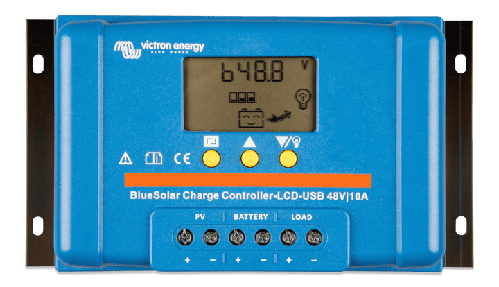 BlueSolar PWM Charge Controller LCD USB 48V-10A top