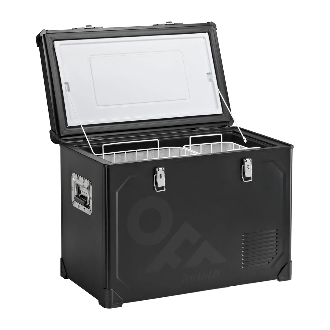 B0159 Indel B Steel Black Kylfrysbox 130 AC-DCfotoex.