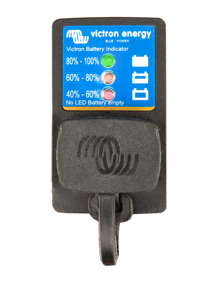 Battery indicator panel top