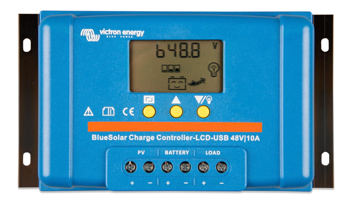 BlueSolar PWM Charge Controller LCD USB 48V-10A top 1