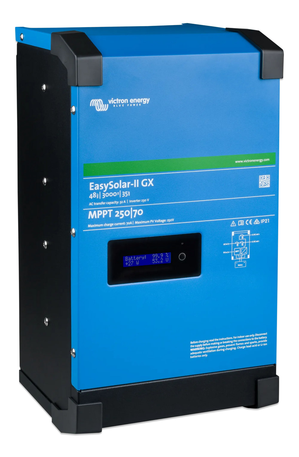 EasySolar-II GX 48V 3000VA GX left 1