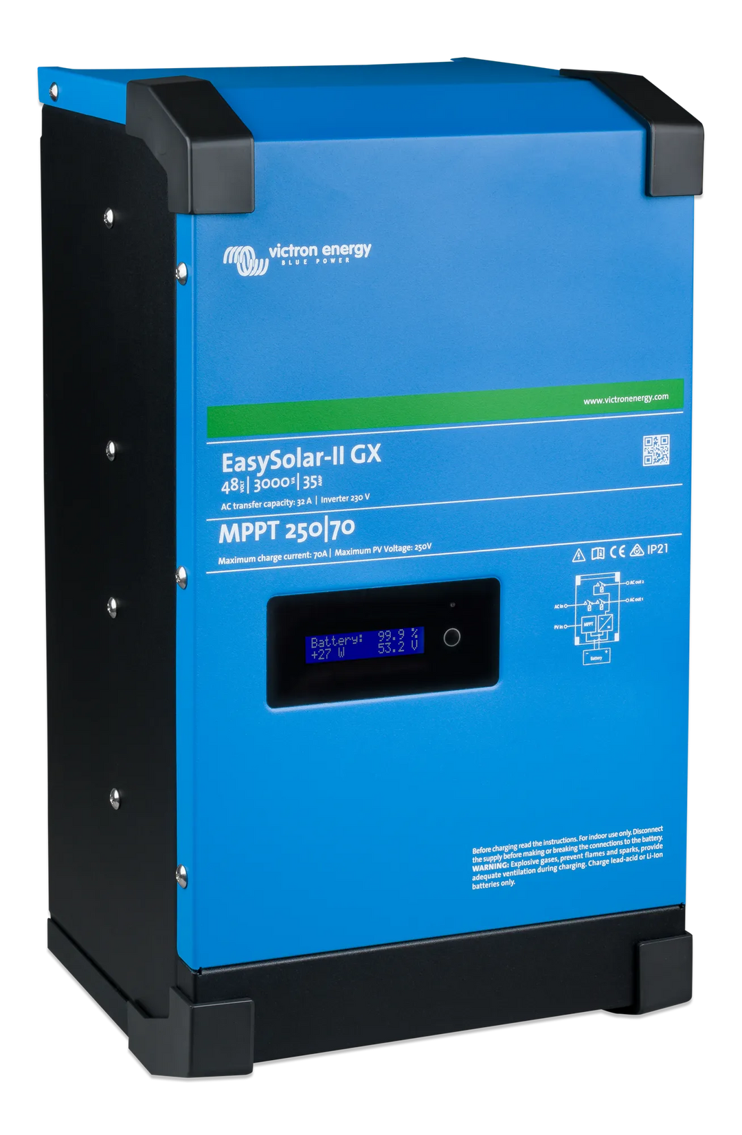 EasySolar-II GX 48V 3000VA GX left 1