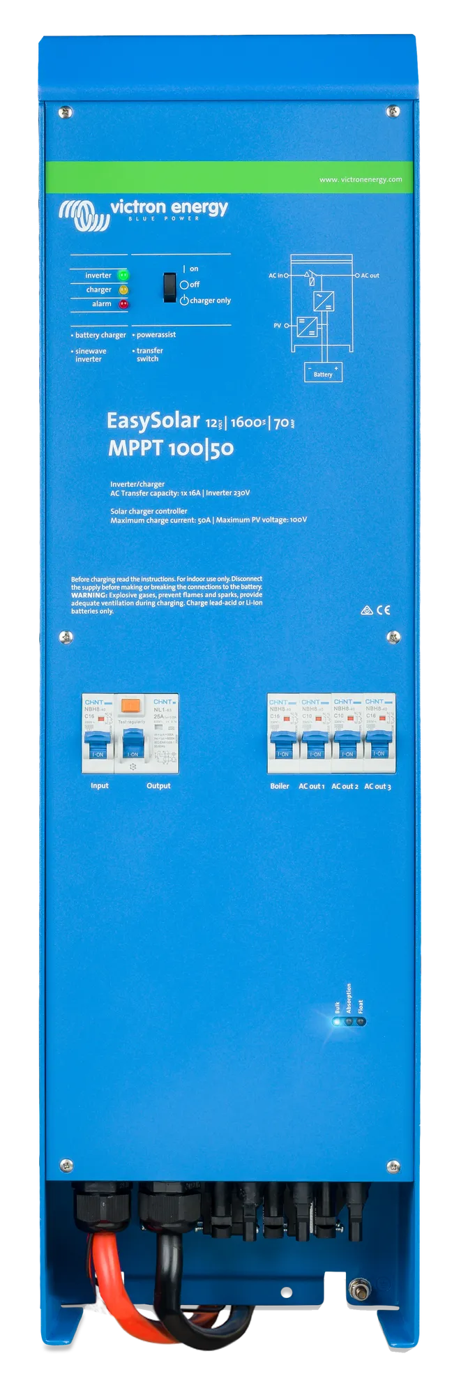 Easysolar 12V 1600VA MPPT 100-50 front