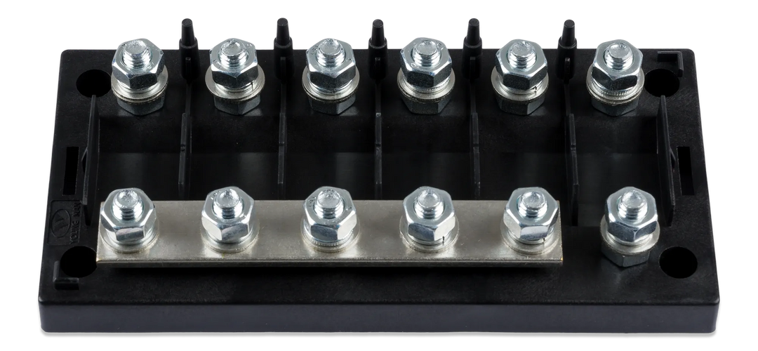 Fuse holder 6-way for MEGA-fuse front-angle