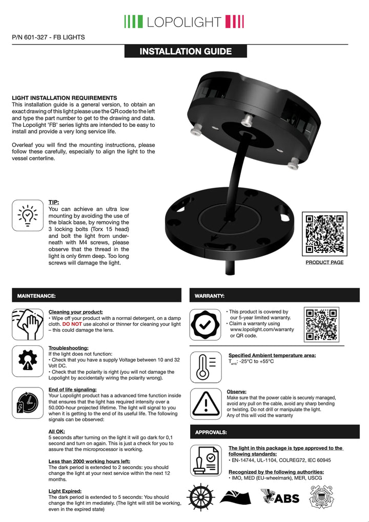 Installation Guide 601-327 Rev 3.00