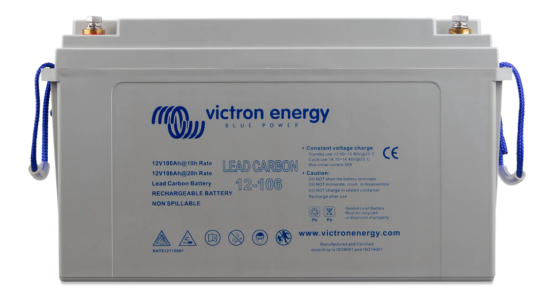 Lead Carbon Battery 12V-106Ah M8 front