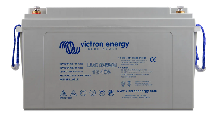Lead Carbon Battery 12V-106Ah M8 front