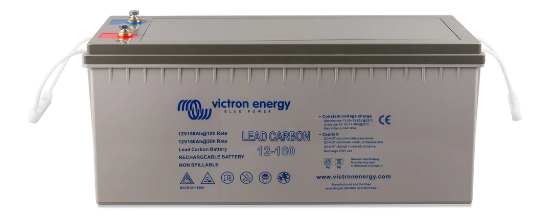 Lead Carbon Battery 12V-160Ah M8 front-angle