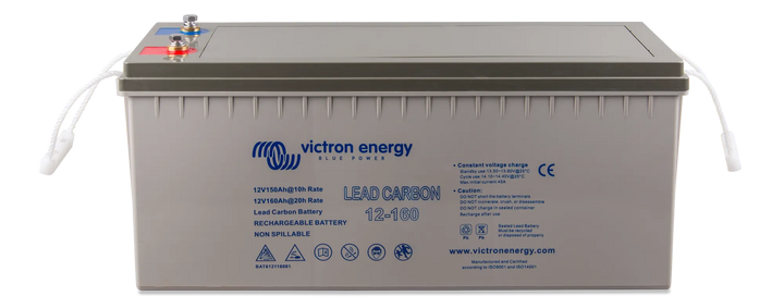 Lead Carbon Battery 12V-160Ah M8 front-angle