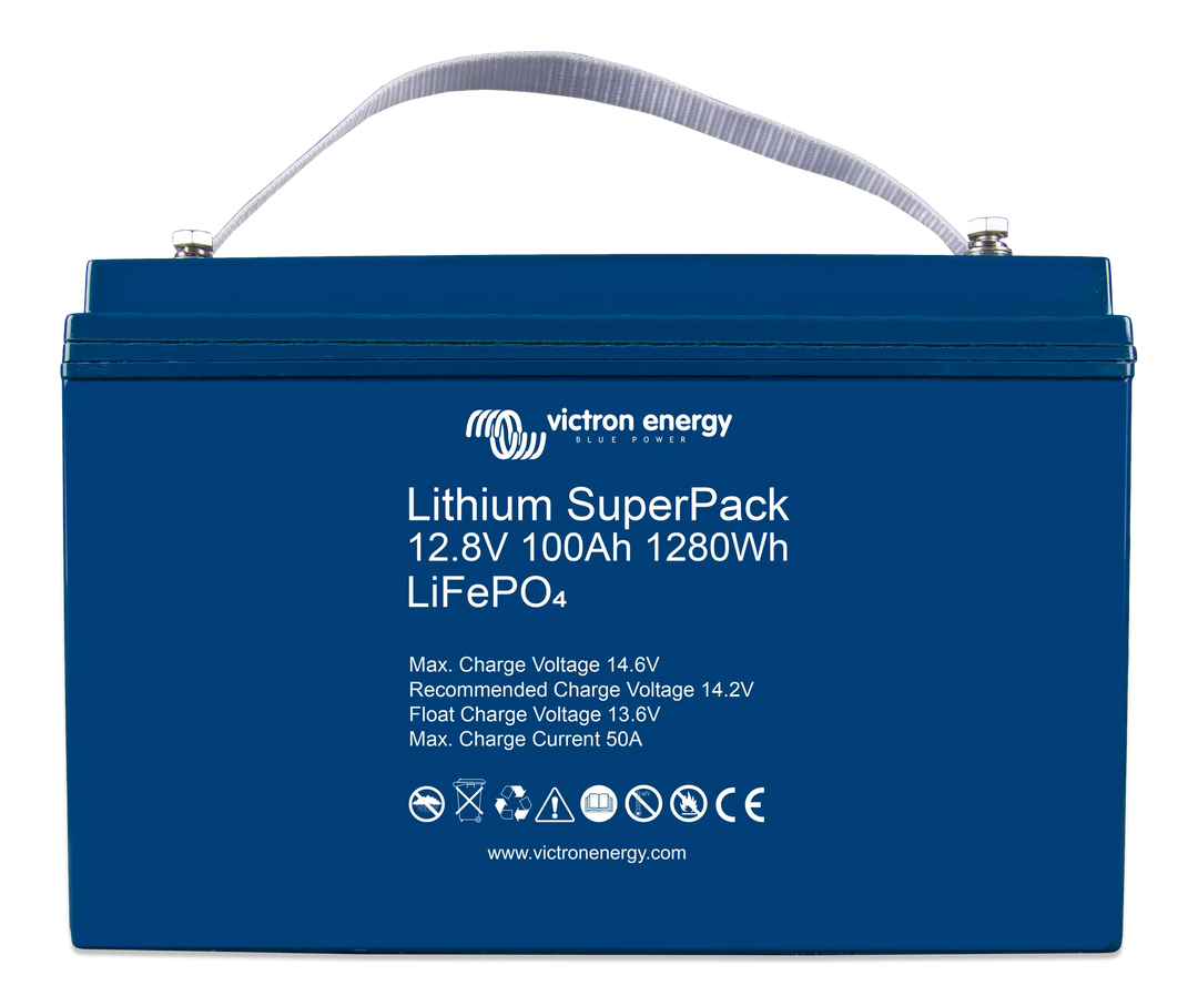 Lithium SuperPack 12.8V 100Ah 1280Wh front 4