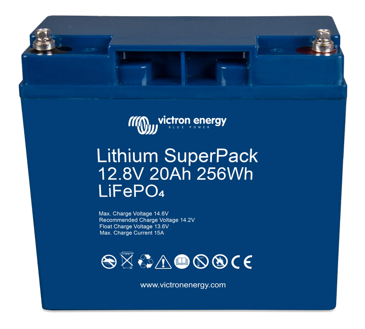 Lithium SuperPack 12.8V 20Ah 256Wh front-angle