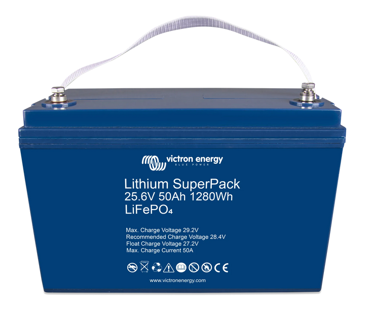 Lithium SuperPack 25.6V 50Ah 1280Wh front-angle