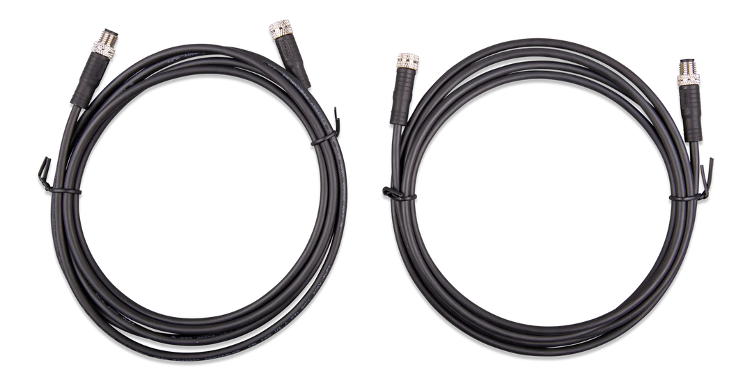 M8 circular connector MaleFemale 3 pole cable 2m both cables