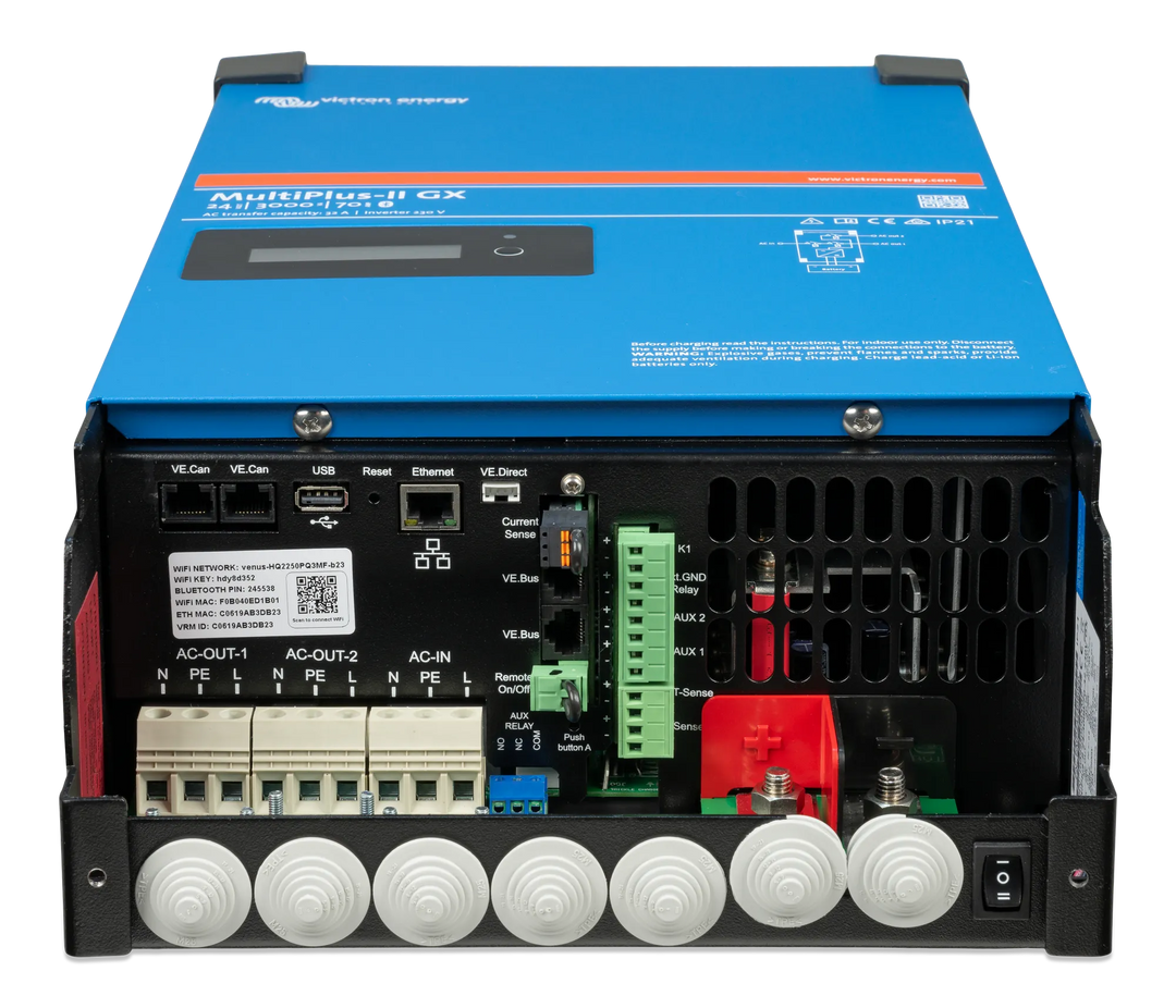 Multiplus-II 24V 3kVA 70-32 230V GX connections total