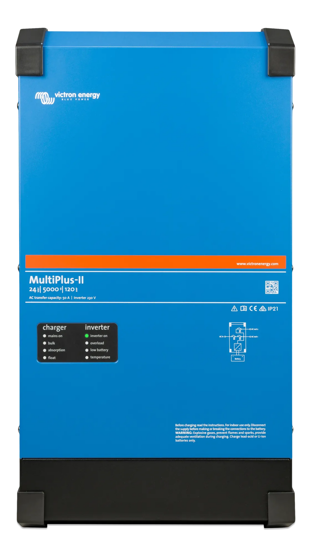 Multiplus-II 24V 5kVA 120-50 230V front