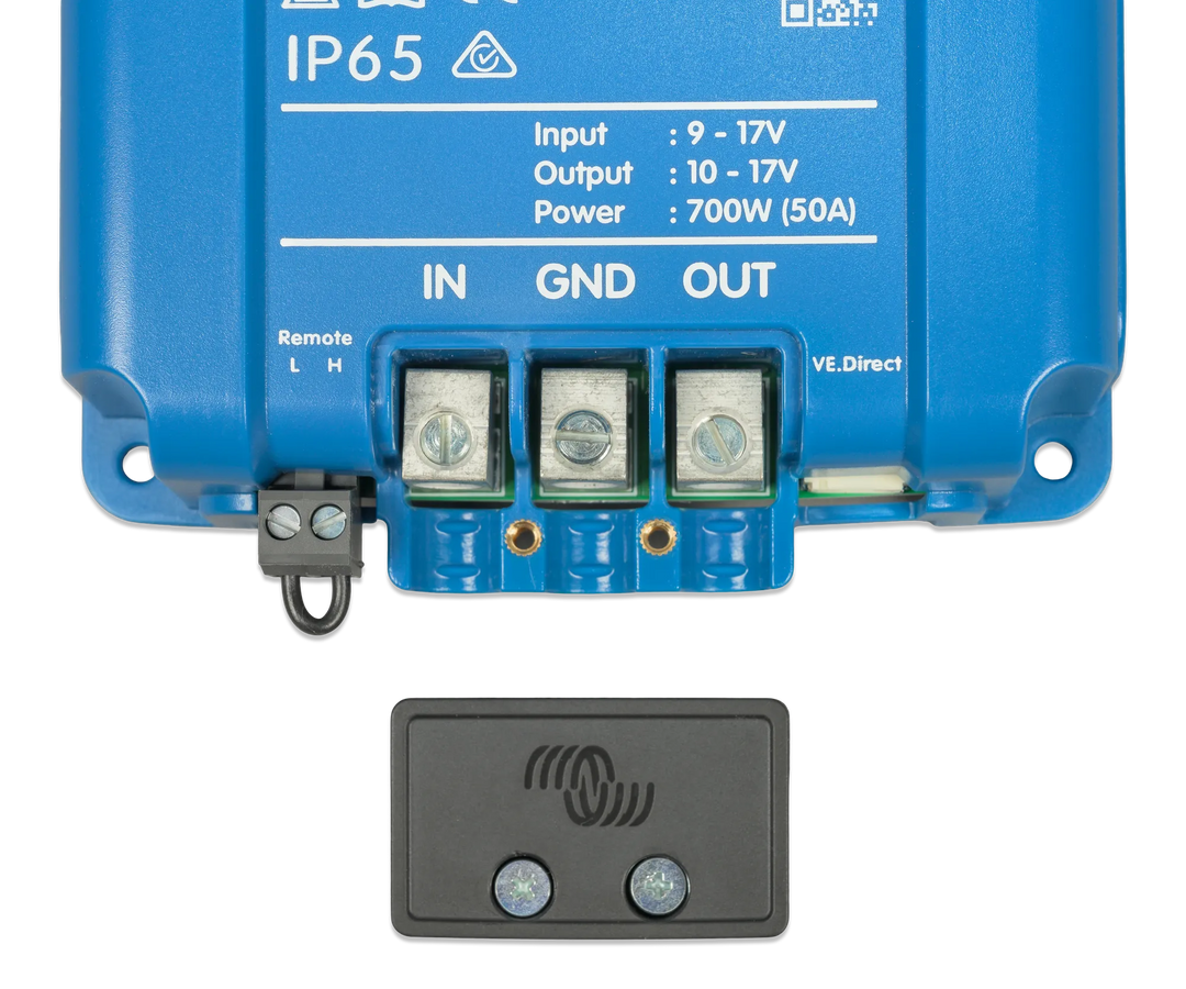 Orion XS 12-12-50A DC-DC battery charger conn.top