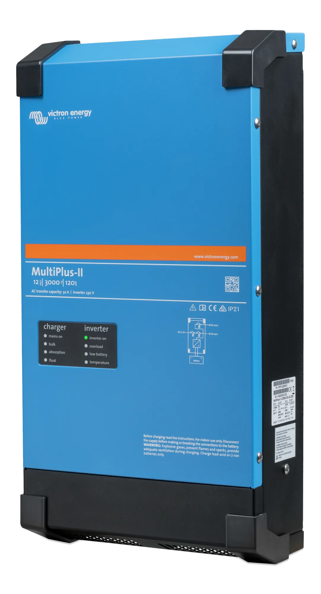 PMP122305010_Multiplus-II 12V 3kVA_120-32 230V left