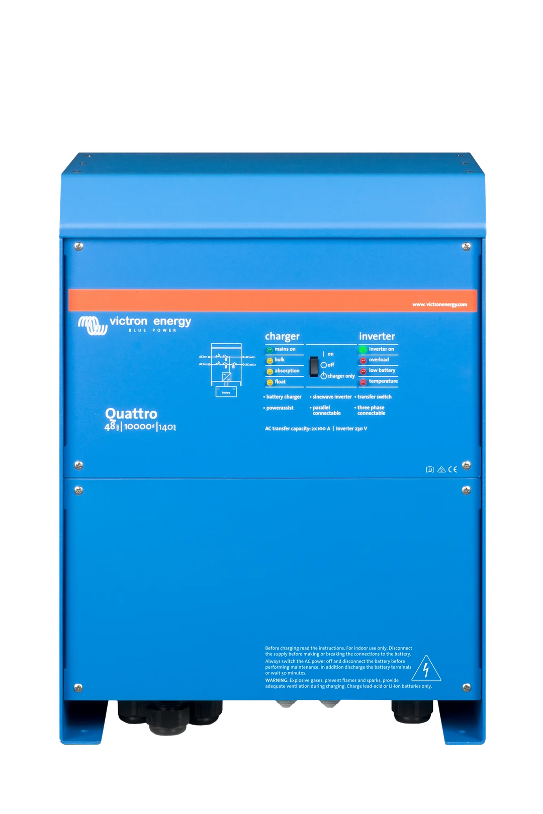 Quattro 48V 10000VA 140A 230V front