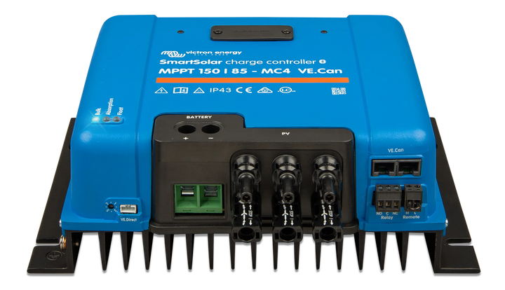 SmartSolar MPPT 150 85 MC4 VE.Can front-angle 1