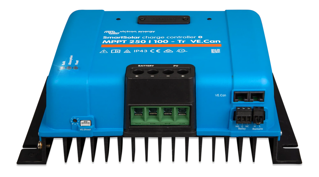 SmartSolar MPPT 250 100-Tr VE.Can front-angle 1