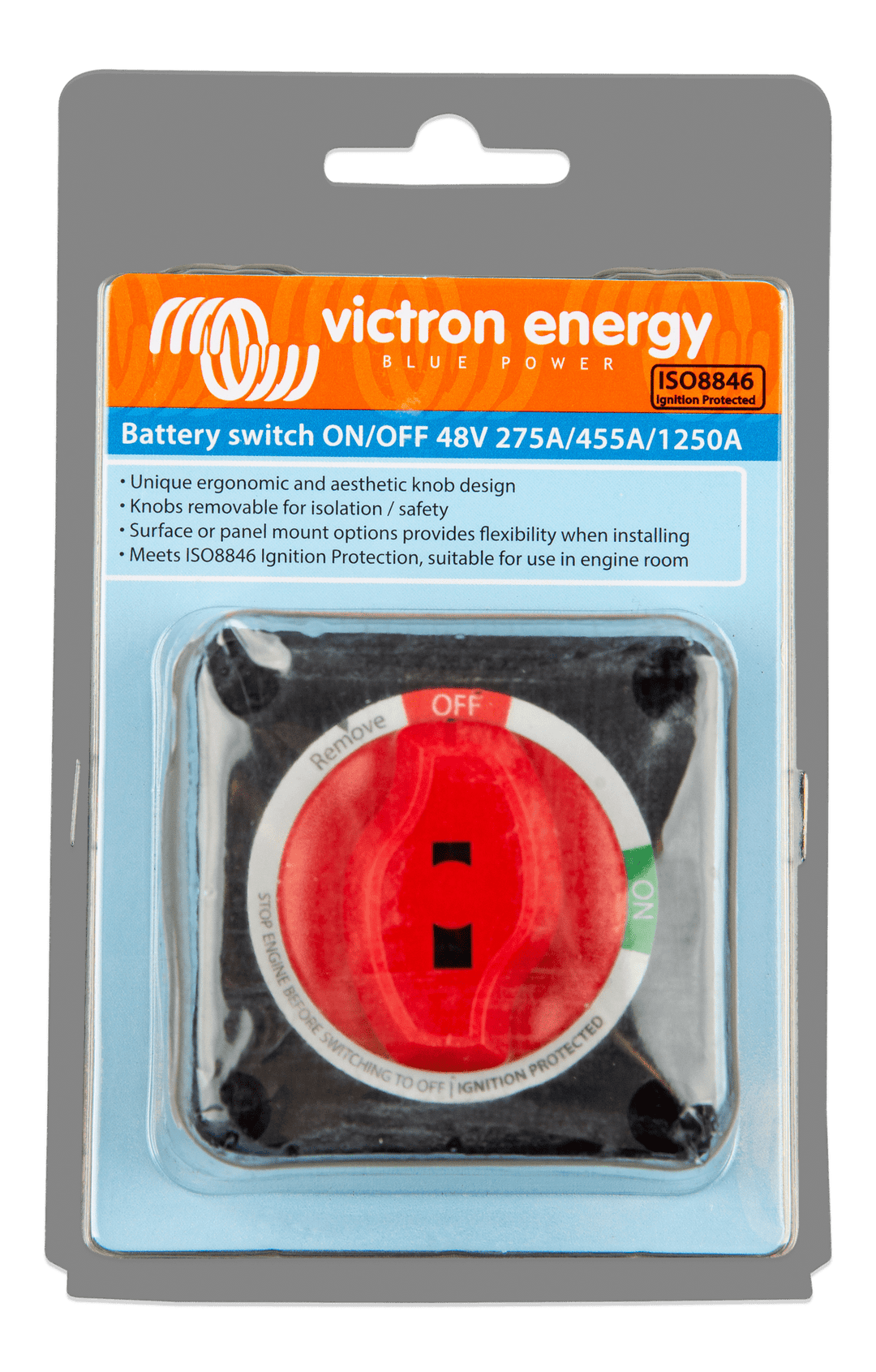 Battery switch ON-OFF 48V top-packaging