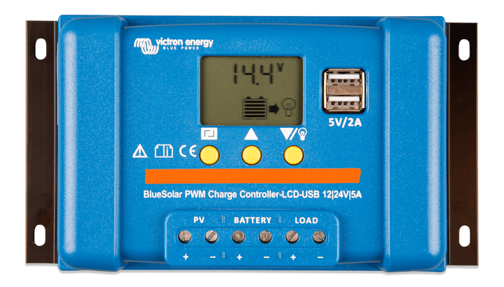 BlueSolar PWM Charge Controller LCD USB 12-24V 5A top