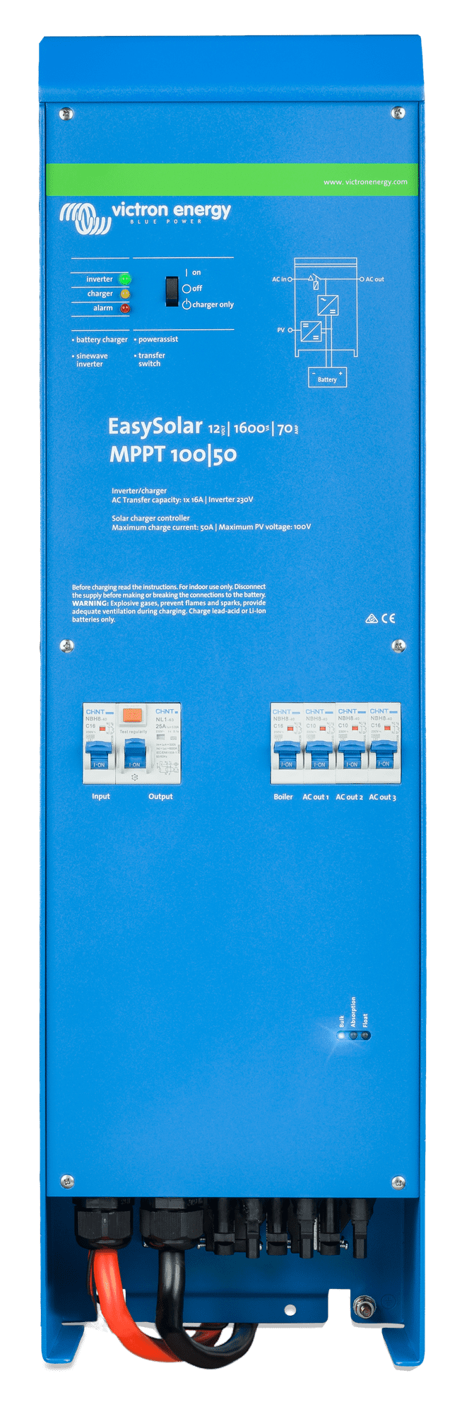 Easysolar 12V 1600VA MPPT 100-50 front