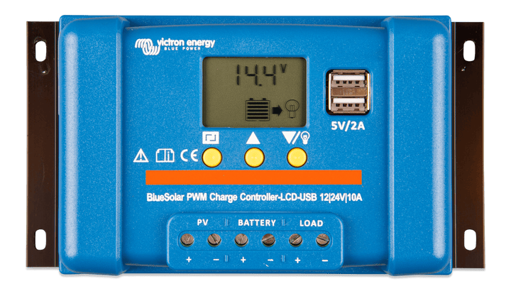 BlueSolar PWM Charge Controller LCD USB 12-24V 10A top