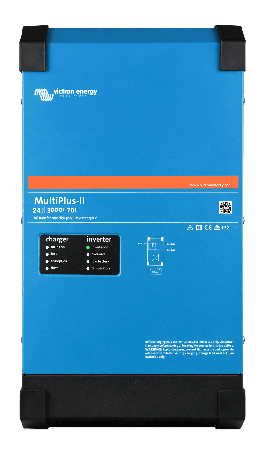 MultiPlus-II 24V 3kVA front