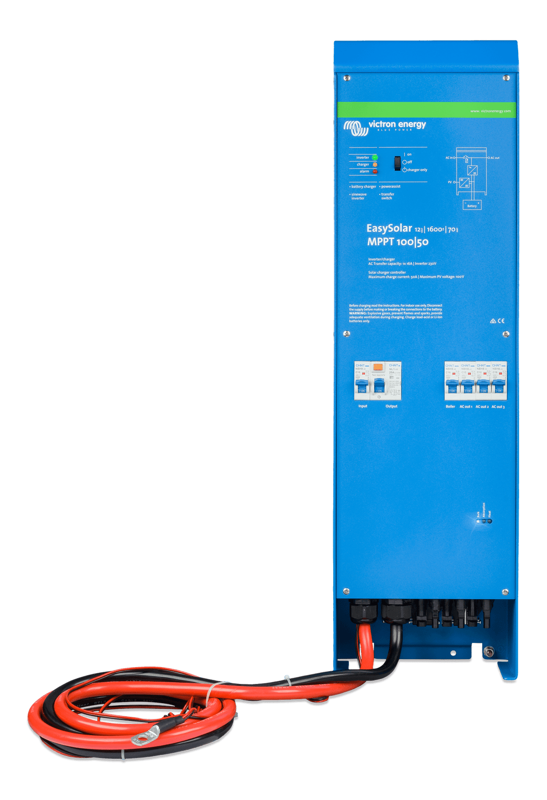 Easysolar 12V 1600VA MPPT 100-50 front_cable