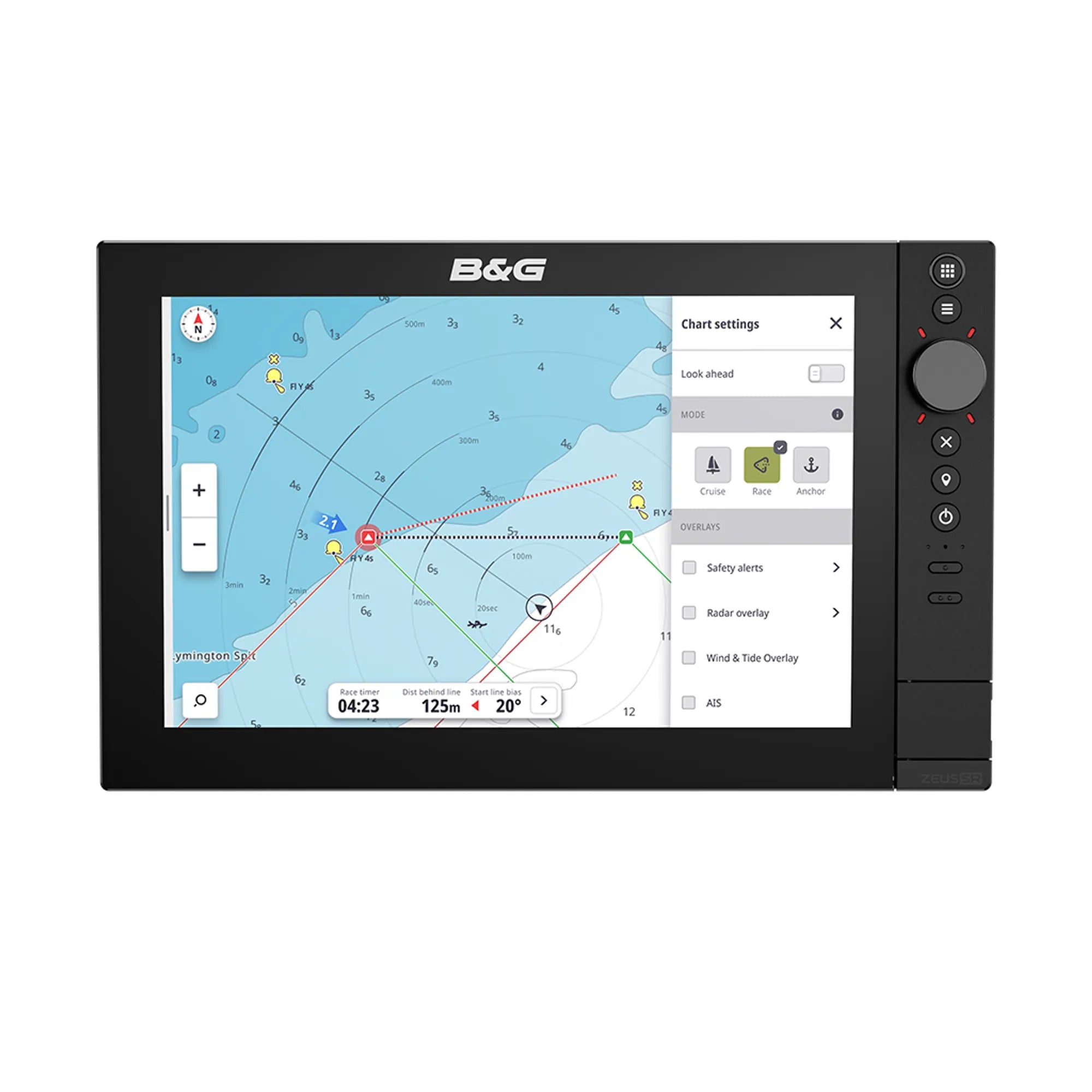 Zeus SR-12 MFD, World basemap. 12-inch SolarMAX™ high-definition ...